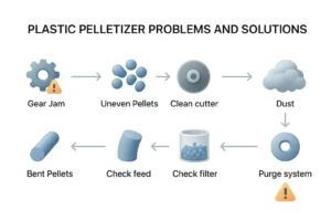 7 Problèmes courants des machines à granulés de plastique et solutions