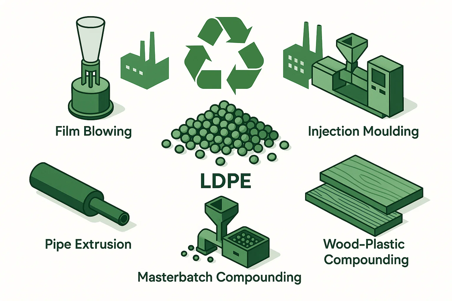 Top 5 Applications for Recycled LDPE Pellets