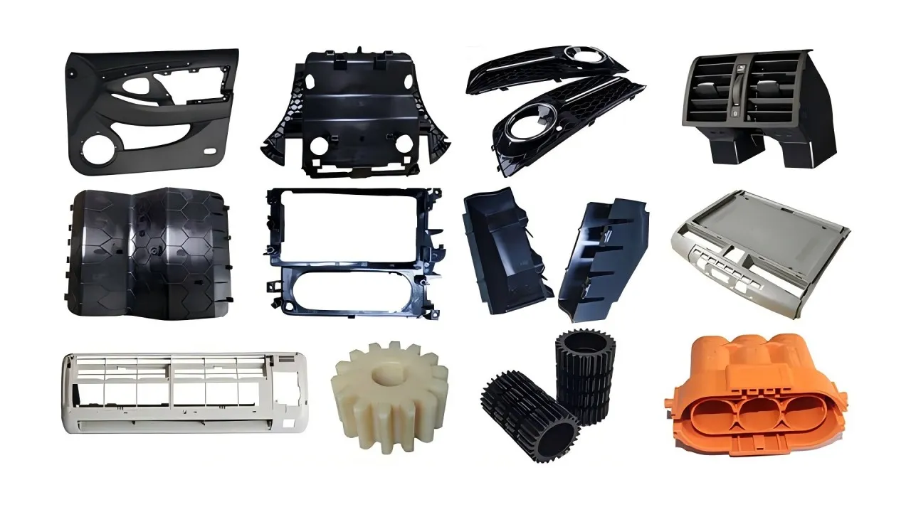 Injection molded products like buckets and crates