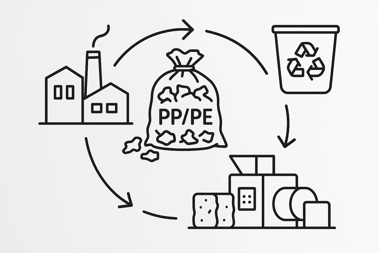 Wat is Verdichten? Een Gids voor PP/PE Filmafval Recyclage
