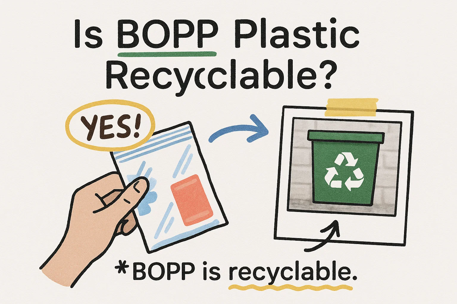 Est-ce que le plastique BOPP est recyclable ?
