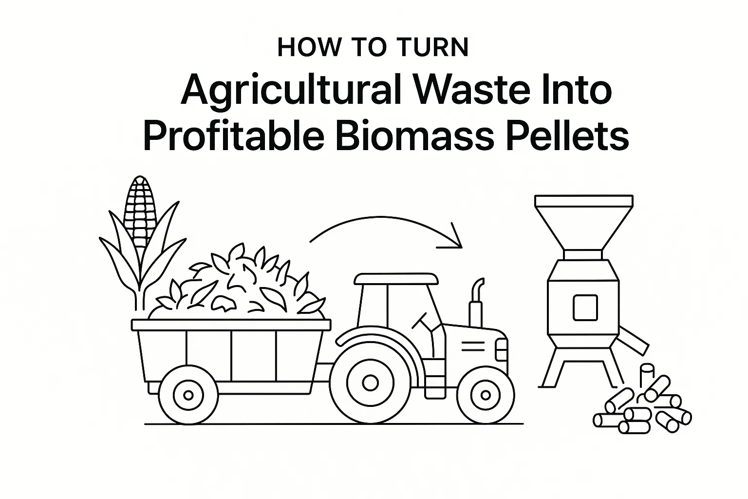 Como Transformar Resíduos Agrícolas em Pellets de Biomassa Lucrativos